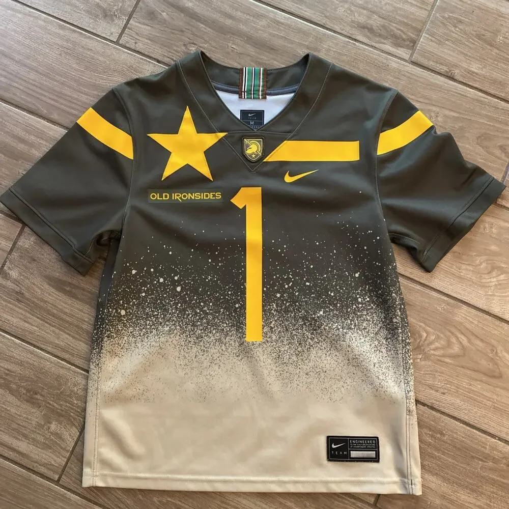 Nike Army Black Knights Untouchable Football Jersey Old Ironsides Youth Medium